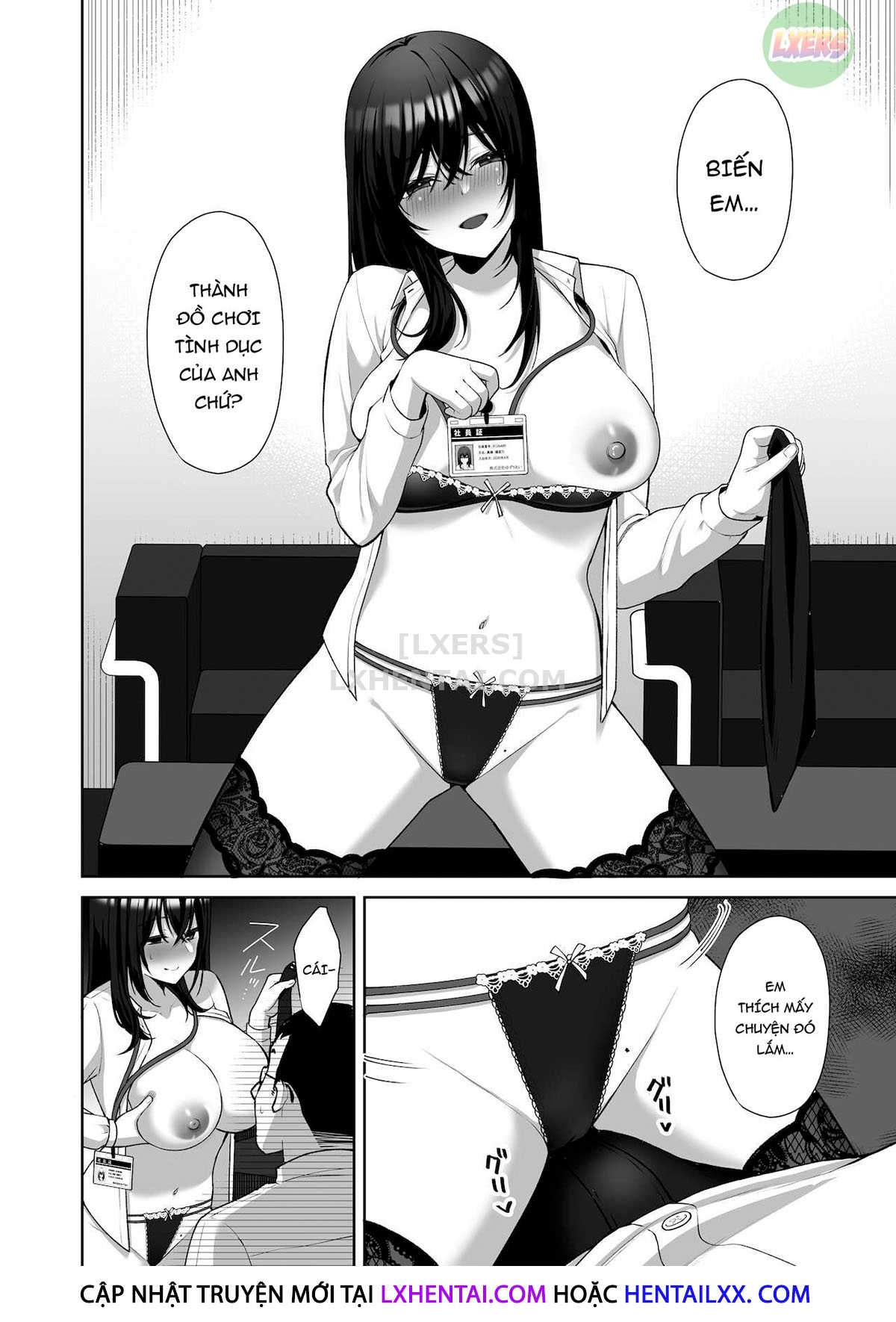 An Office Lady's Behind The Scenes Masochistic Onahole Training